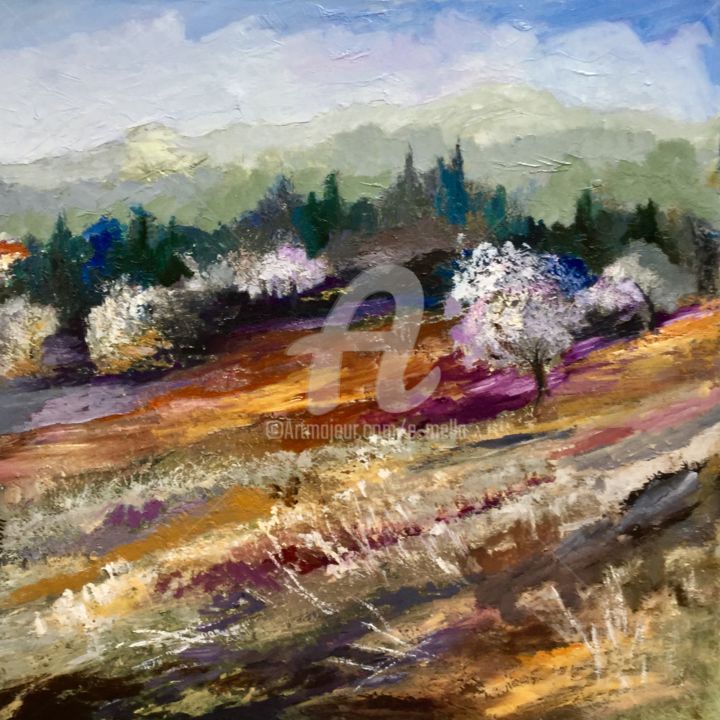 Printemps en montagne 50x50